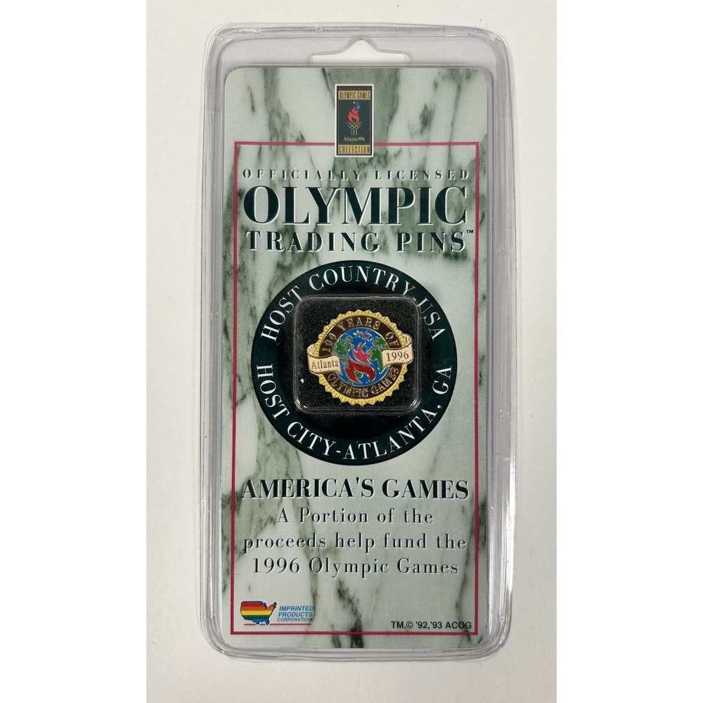 Vintage 1996 Olympics Atlanta Georgia Commemorative Trading Enameled Pin